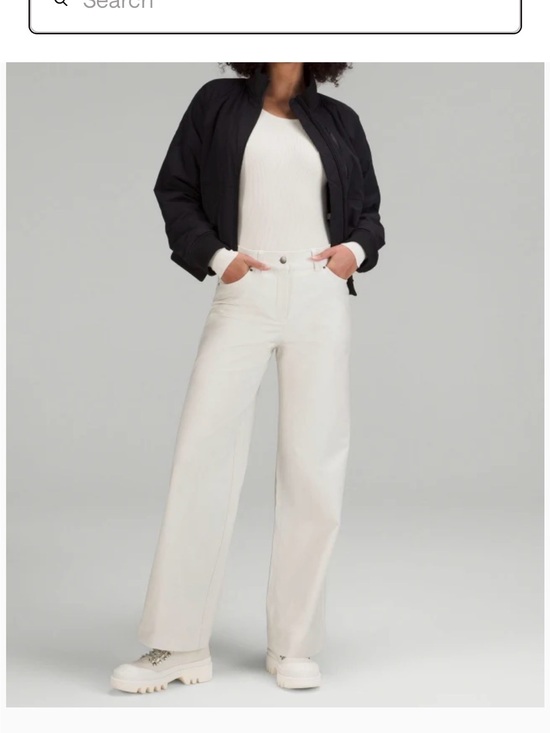 lululemon athletica Pants - lululemon athletica Off-White/Light Cream Stretch Pants